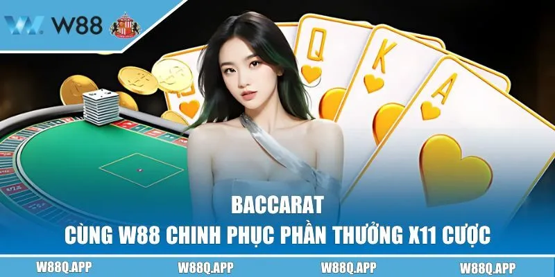 Baccarat - Cùng W88 Chinh Phục Phần Thưởng X11 Cược