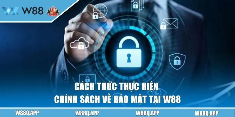 Cách thức hiện chính sách về bảo mật tại W88 