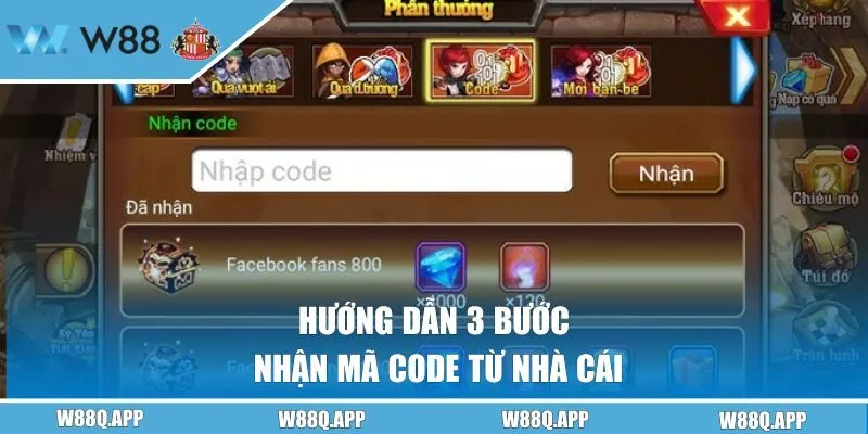 Hướng dẫn 3 bước nhận mã code từ nhà cái