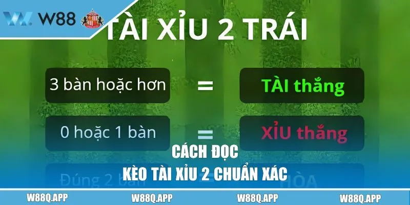 Cách đọc kèo O/U 2 trái chuẩn xác