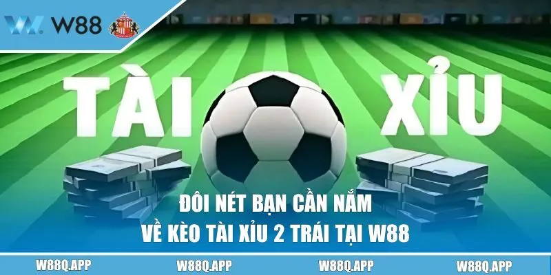 Đôi nét bạn cần nắm về kèo tài xỉu 2 trái tại W88
