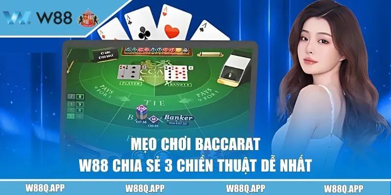 Mẹo Chơi Baccarat - W88 Chia Sẻ 3 Chiến Thuật Dễ Nhất
